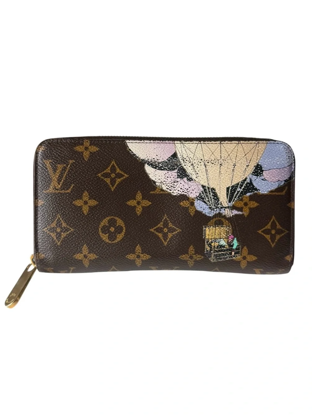 Louis Vuitton Illustré Hot Air Balloon Limited Edition Monogram Zippy Wallet